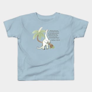 Brenton Brontosaurus Breathes Kids T-Shirt